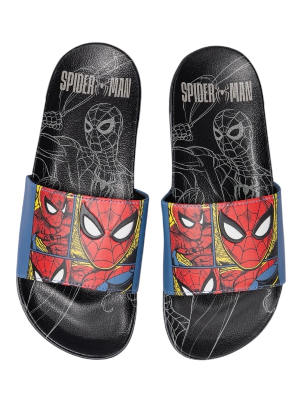 NEW! Spider-Man Comfort Slides Men's Size 12